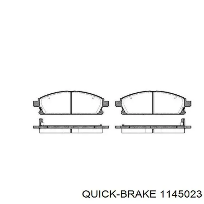 Zestaw naprawczy zacisku hamulcowego przedniego Quick Brake 1145023 cena, od 32,56 USD