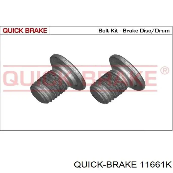 11661K Quick Brake Śruba tarczy hamulcowej