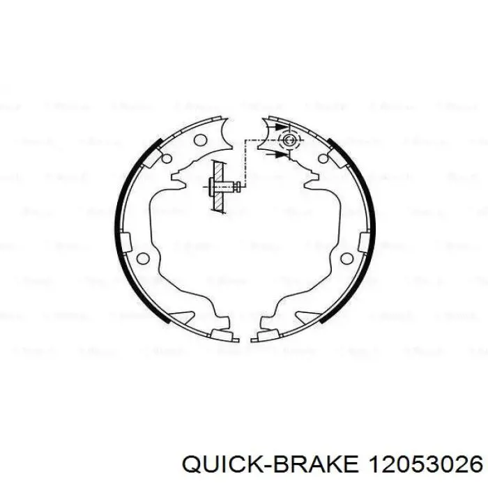 12053026 Quick Brake Regulator tylnego bębna hamulcowego