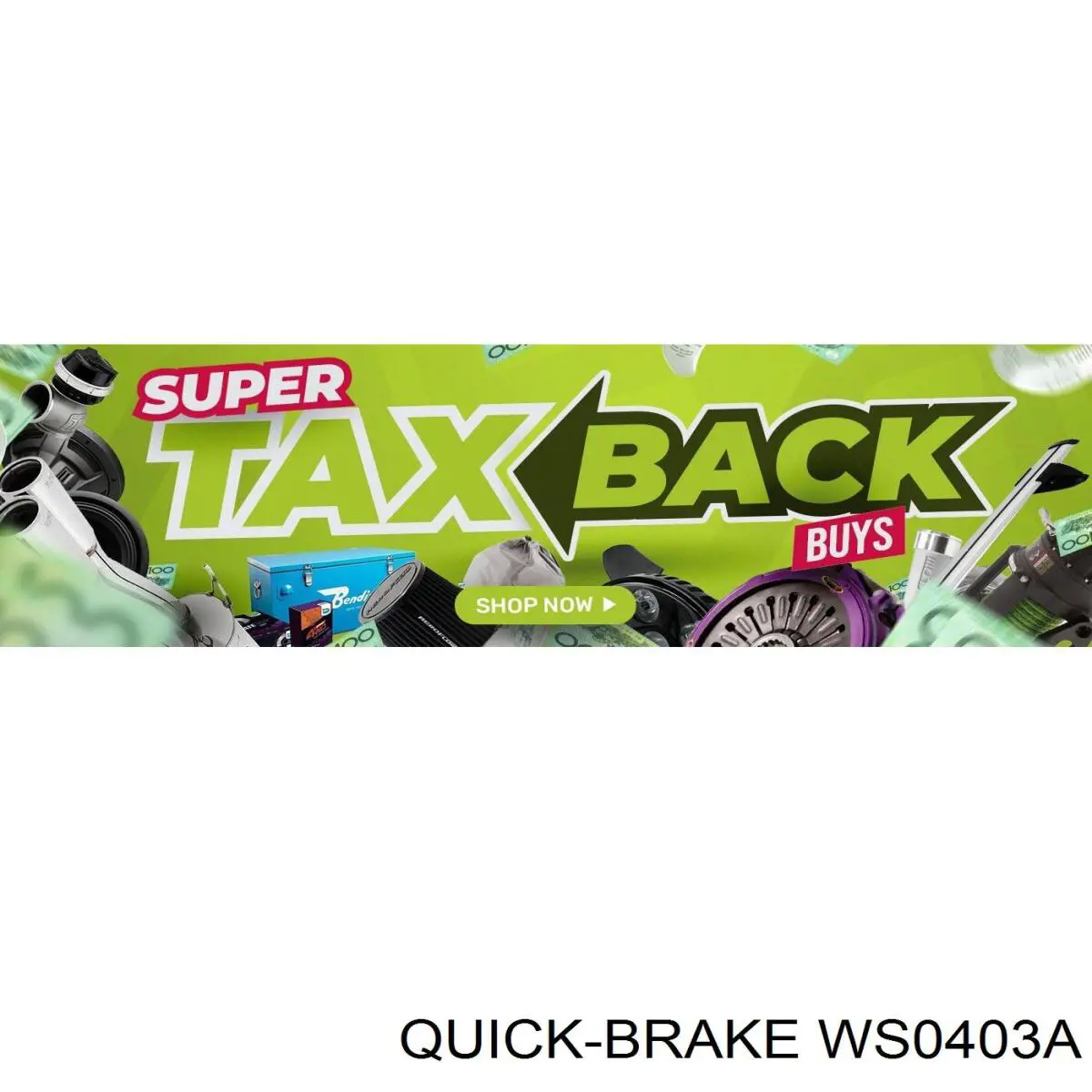 WS0403A Quick Brake Czujnik zużycia klocków hamulcowych przedni
