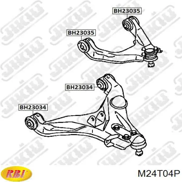 M24T04P RBI Silentblock przedniego wahacza górnego