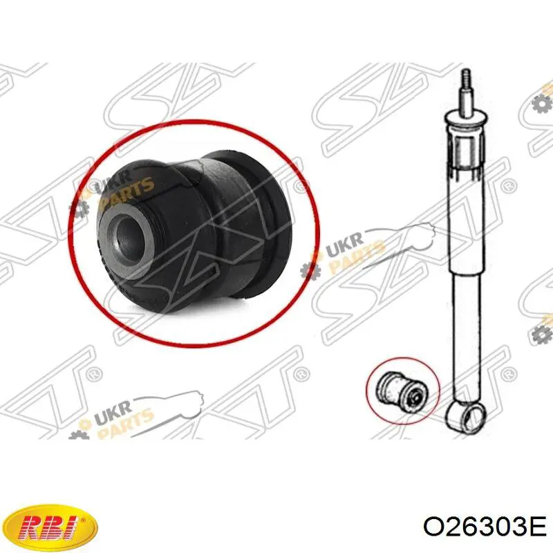 Do koszyka Silentblock amortyzatora tylnego Honda Jazz  GD, GE