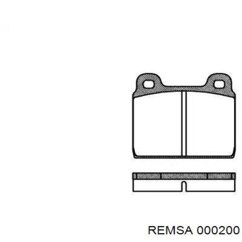 Klocki hamulcowe przednie tarczowe Remsa 000200 cena, od 24,88 USD