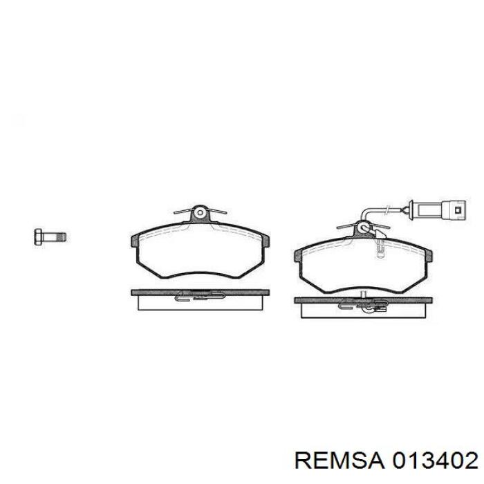 Klocki hamulcowe przednie tarczowe Remsa 013402 cena, od 27,00 USD