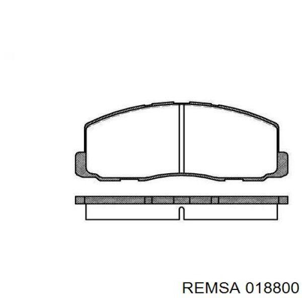 Klocki hamulcowe przednie tarczowe Remsa 018800 cena, od 24,77 USD