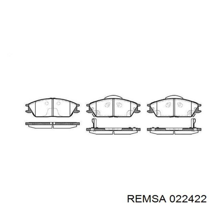 Klocki hamulcowe przednie tarczowe Remsa 022422 cena, od 15,67 USD