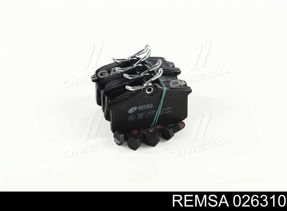 Okładziny (klocki) do hamulców tarczowych tylne Remsa 026310 cena, od 22,21 USD