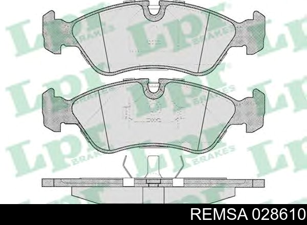 Klocki hamulcowe przednie tarczowe Remsa 028610 cena, od 24,91 USD
