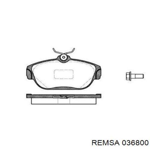 Klocki hamulcowe przednie tarczowe Remsa 036800 cena, od 32,27 USD