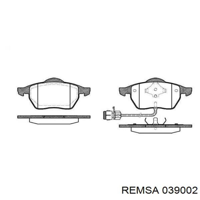 Klocki hamulcowe przednie tarczowe Remsa 039002 cena, od 30,49 USD