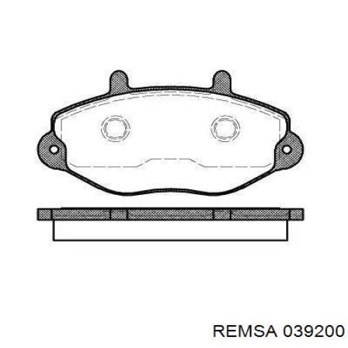 Klocki hamulcowe przednie tarczowe Remsa 039200 cena, od 28,92 USD