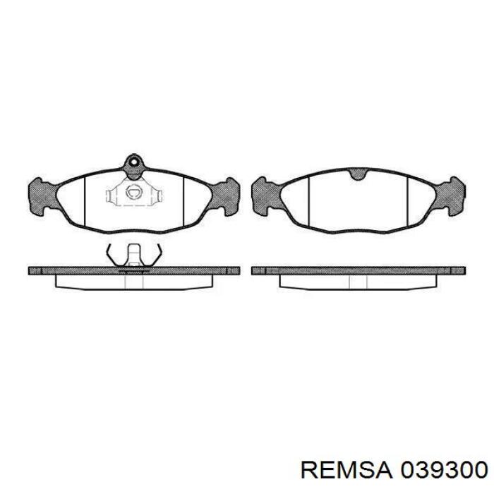 Klocki hamulcowe przednie tarczowe Remsa 039300 cena, od 20,57 USD