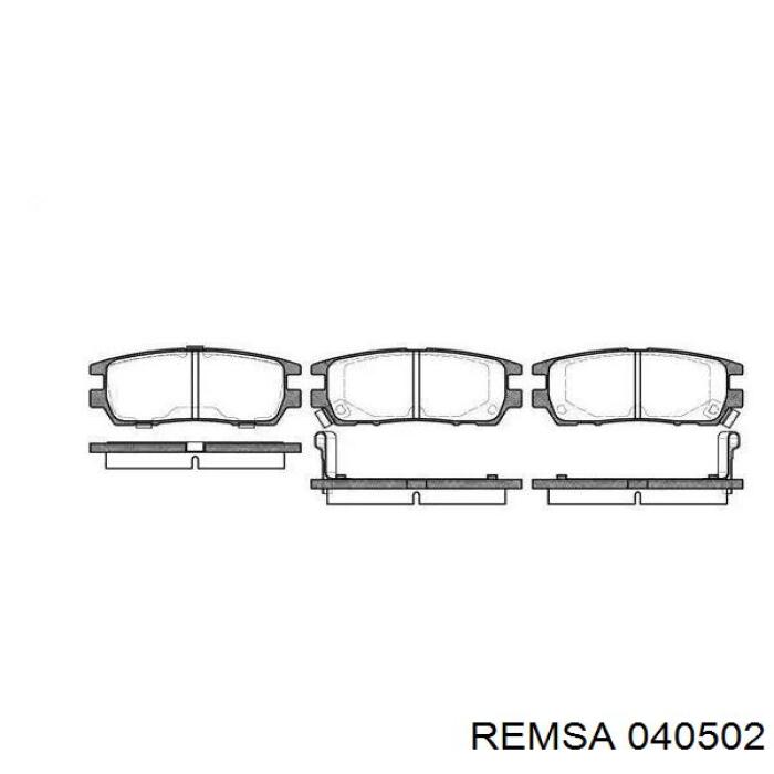 Okładziny (klocki) do hamulców tarczowych tylne Remsa 040502 cena, od 19,90 USD