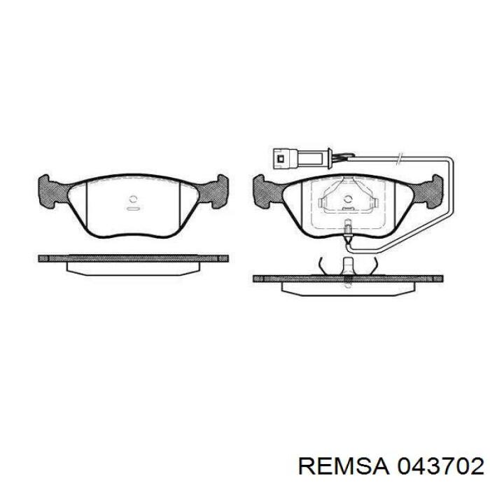 Klocki hamulcowe przednie tarczowe Remsa 043702 cena, od 36,69 USD