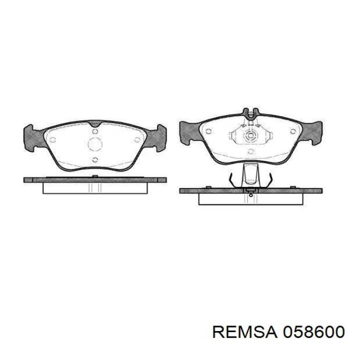 Klocki hamulcowe przednie tarczowe Remsa 058600 cena, od 27,11 USD