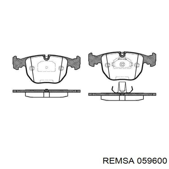 Klocki hamulcowe przednie tarczowe Remsa 059600 cena, od 31,23 USD