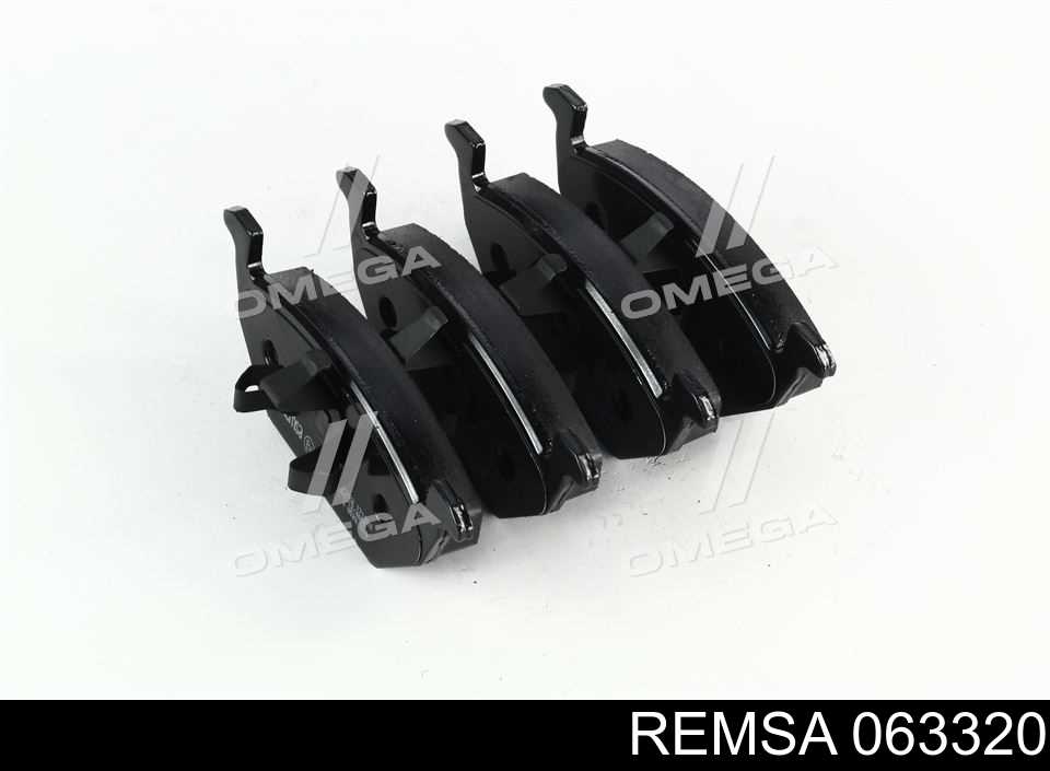 Klocki hamulcowe przednie tarczowe Remsa 063320 cena, od 39,04 USD