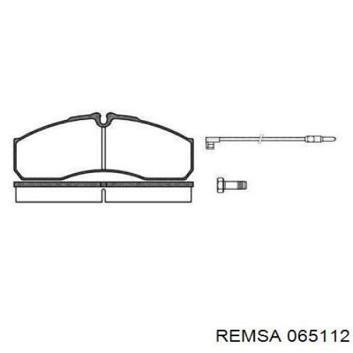 Klocki hamulcowe przednie tarczowe Remsa 065112 cena, od 43,14 USD