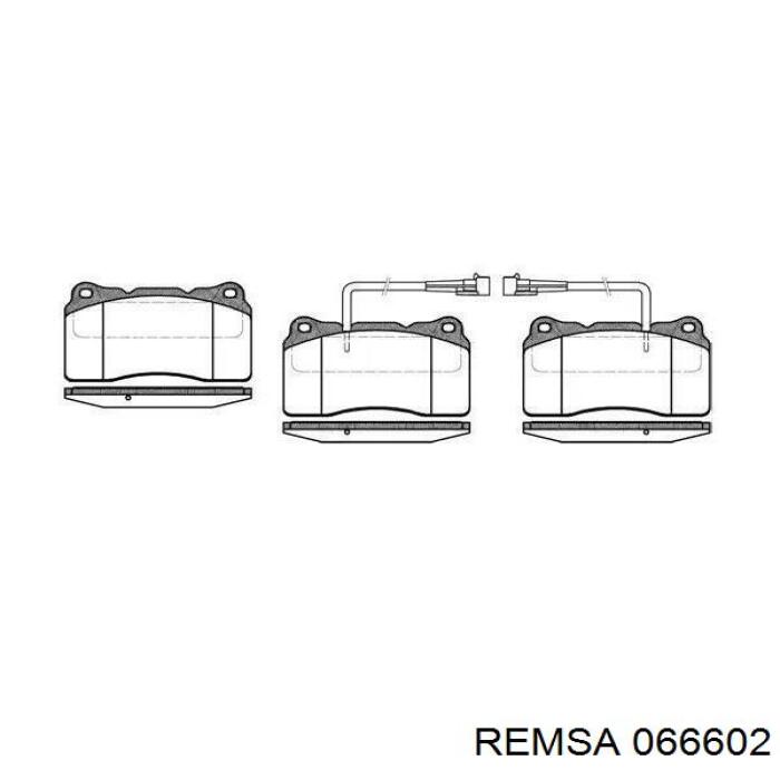 Klocki hamulcowe przednie tarczowe Remsa 066602 cena, od 48,53 USD