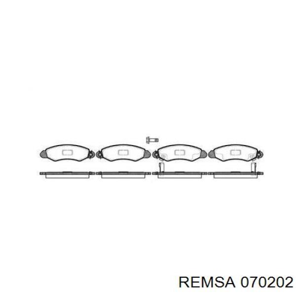 Klocki hamulcowe przednie tarczowe Remsa 070202 cena, od 28,28 USD