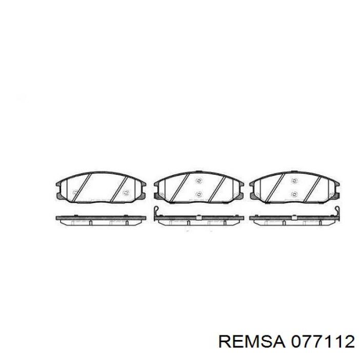 Klocki hamulcowe przednie tarczowe Remsa 077112 cena, od 30,50 USD
