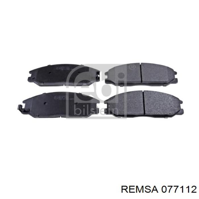 Do koszyka 077112 Remsa Klocki hamulcowe przednie tarczowe