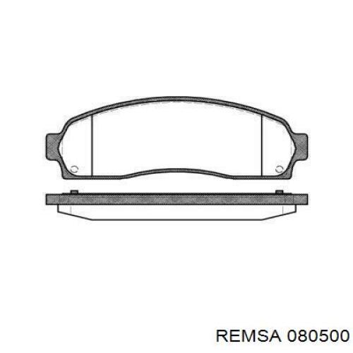 Klocki hamulcowe przednie tarczowe Remsa 080500 cena, od 40,58 USD