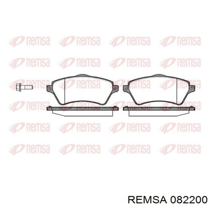 Klocki hamulcowe przednie tarczowe Remsa 082200 cena, od 31,25 USD