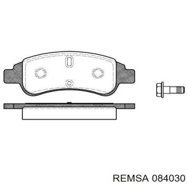 Klocki hamulcowe przednie tarczowe Remsa 084030 cena, od 47,94 USD