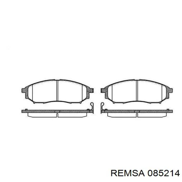 Klocki hamulcowe przednie tarczowe Remsa 085214 cena, od 30,19 USD