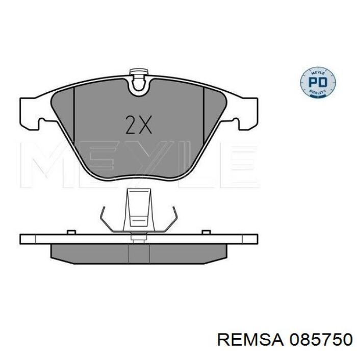 Klocki hamulcowe przednie tarczowe Remsa 085750 cena, od 33,89 USD