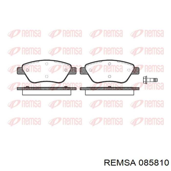 Klocki hamulcowe przednie tarczowe Remsa 085810 cena, od 24,97 USD