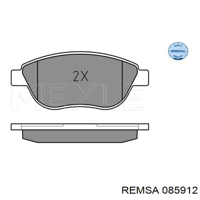 Klocki hamulcowe przednie tarczowe Remsa 085912 cena, od 25,09 USD