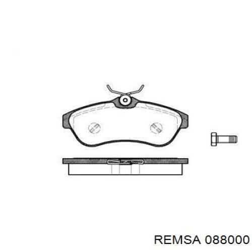 Klocki hamulcowe przednie tarczowe Remsa 088000 cena, od 26,18 USD