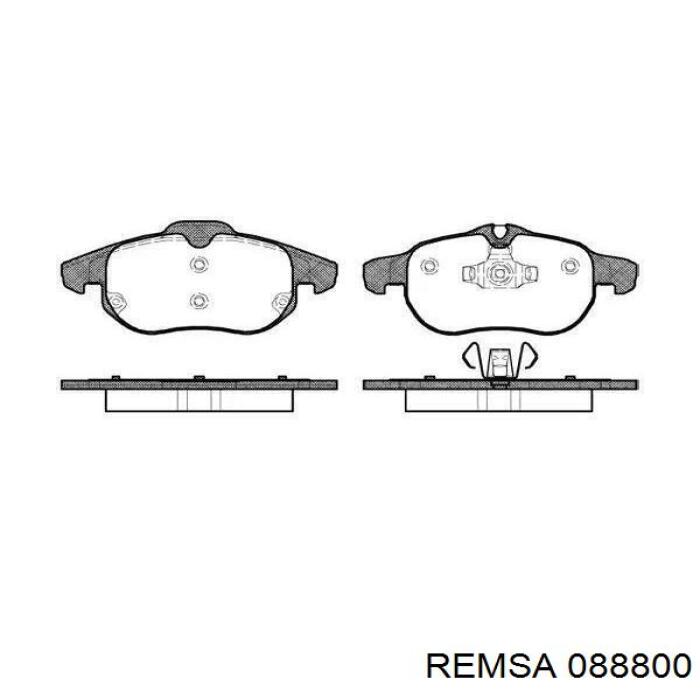 Klocki hamulcowe przednie tarczowe Remsa 088800 cena, od 27,71 USD