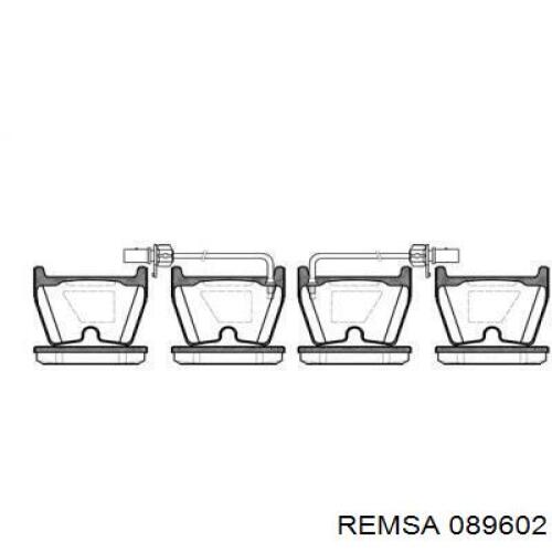 Klocki hamulcowe przednie tarczowe Remsa 089602 cena, od 42,08 USD