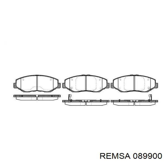 Klocki hamulcowe przednie tarczowe Remsa 089900 cena, od 25,47 USD
