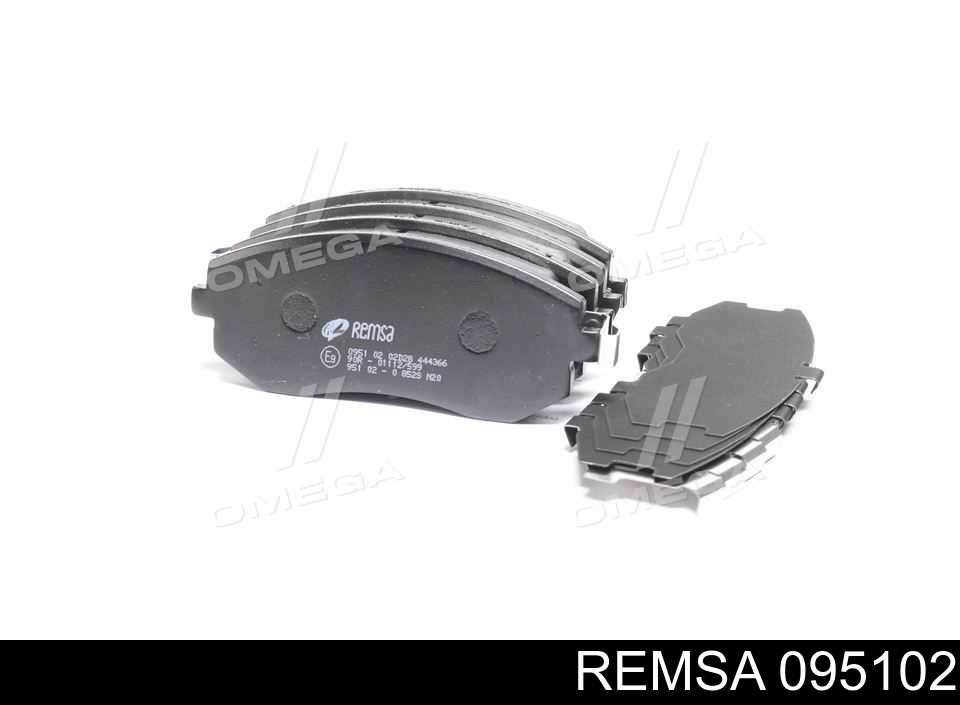 Klocki hamulcowe przednie tarczowe Remsa 095102 cena, od 26,13 USD