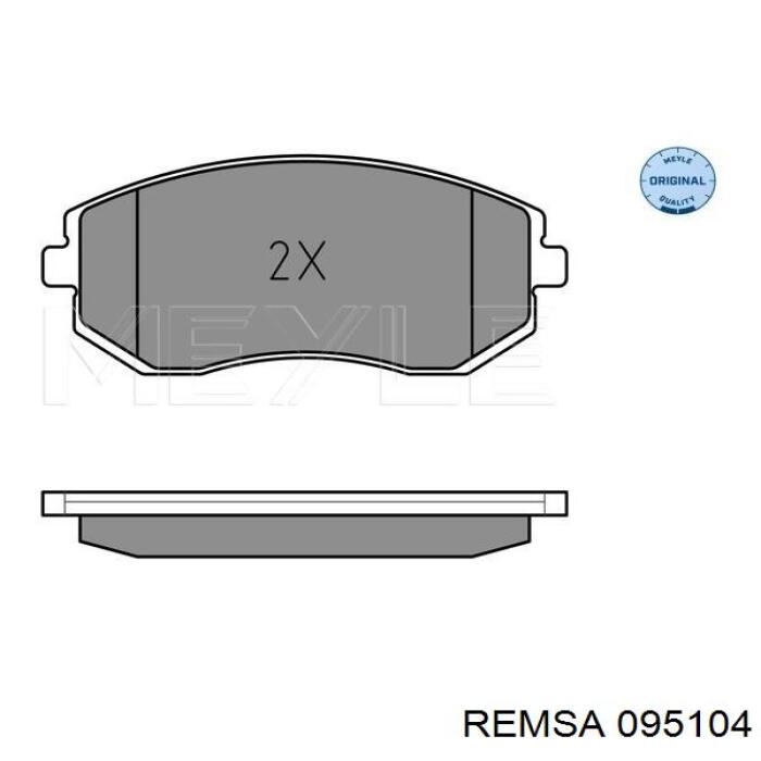 Klocki hamulcowe przednie tarczowe Remsa 095104 cena, od 35,31 USD
