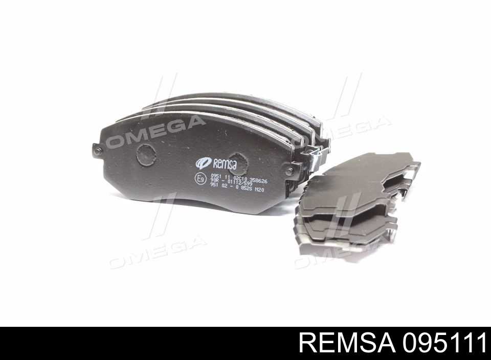 Klocki hamulcowe przednie tarczowe Remsa 095111 cena, od 27,69 USD