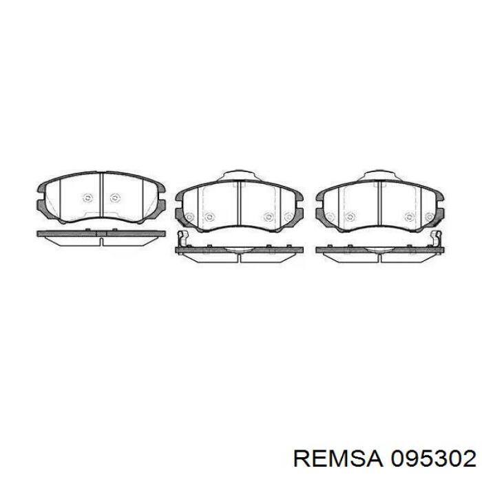 Klocki hamulcowe przednie tarczowe Remsa 095302 cena, od 26,18 USD