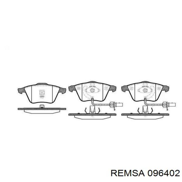 Klocki hamulcowe przednie tarczowe Remsa 096402 cena, od 32,14 USD