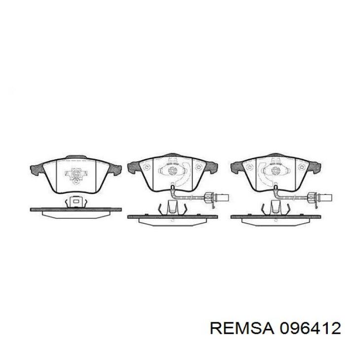 Klocki hamulcowe przednie tarczowe Remsa 096412 cena, od 33,33 USD