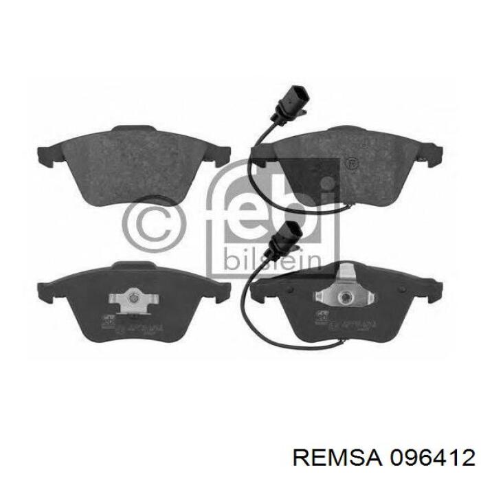 Do koszyka 096412 Remsa Klocki hamulcowe przednie tarczowe