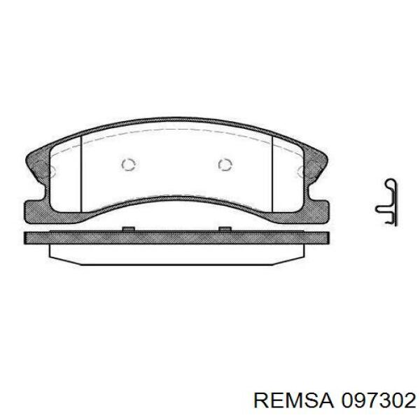 Klocki hamulcowe przednie tarczowe Remsa 097302 cena, od 29,66 USD