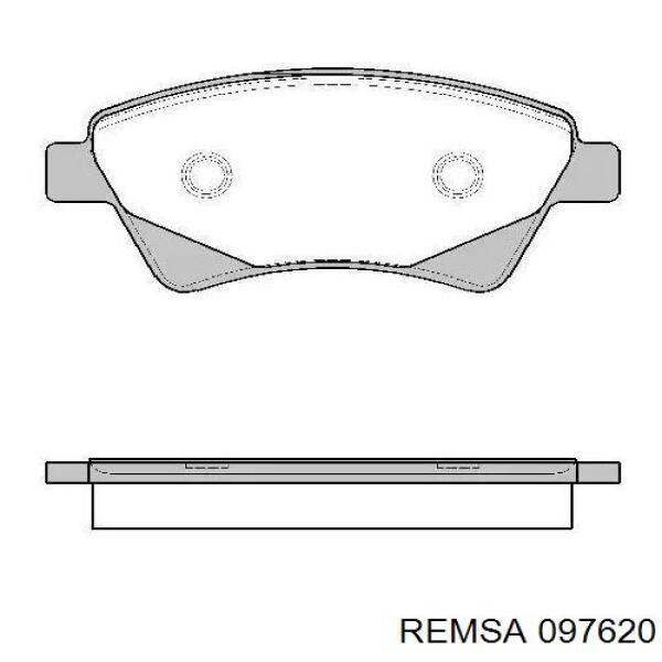 Klocki hamulcowe przednie tarczowe Remsa 097620 cena, od 24,83 USD