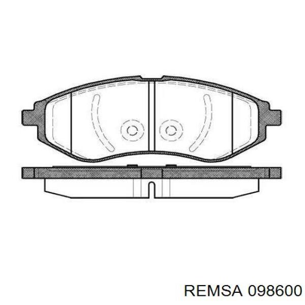 Klocki hamulcowe przednie tarczowe Remsa 098600 cena, od 14,89 USD