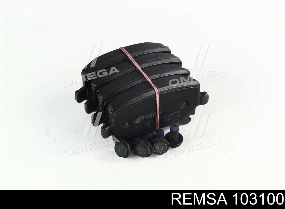 Okładziny (klocki) do hamulców tarczowych tylne Remsa 103100 cena, od 38,07 USD