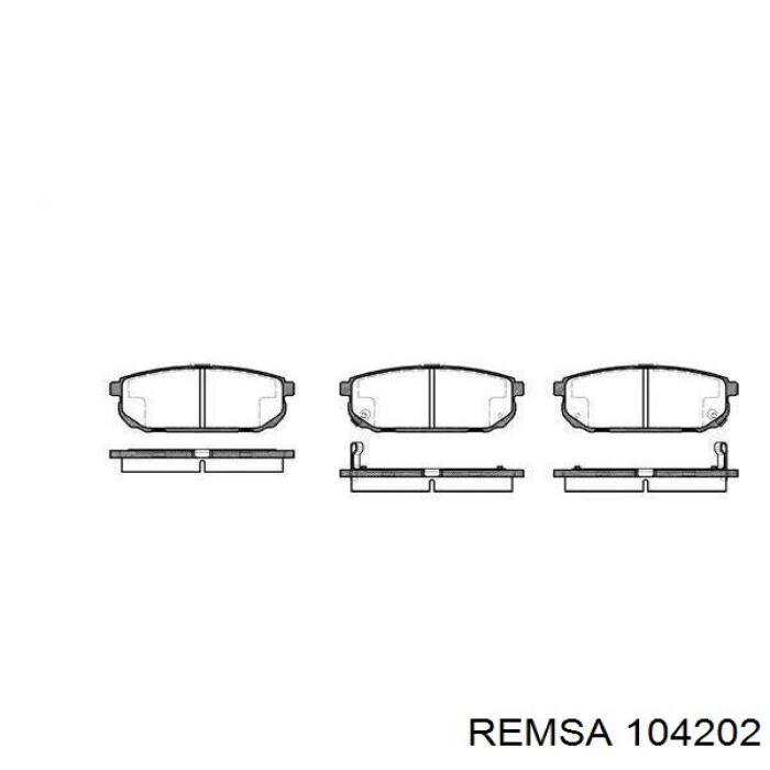 Okładziny (klocki) do hamulców tarczowych tylne Remsa 104202 cena, od 21,47 USD