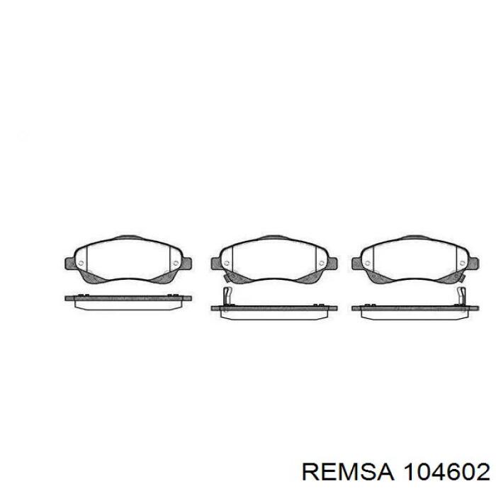 Klocki hamulcowe przednie tarczowe Remsa 104602 cena, od 26,49 USD